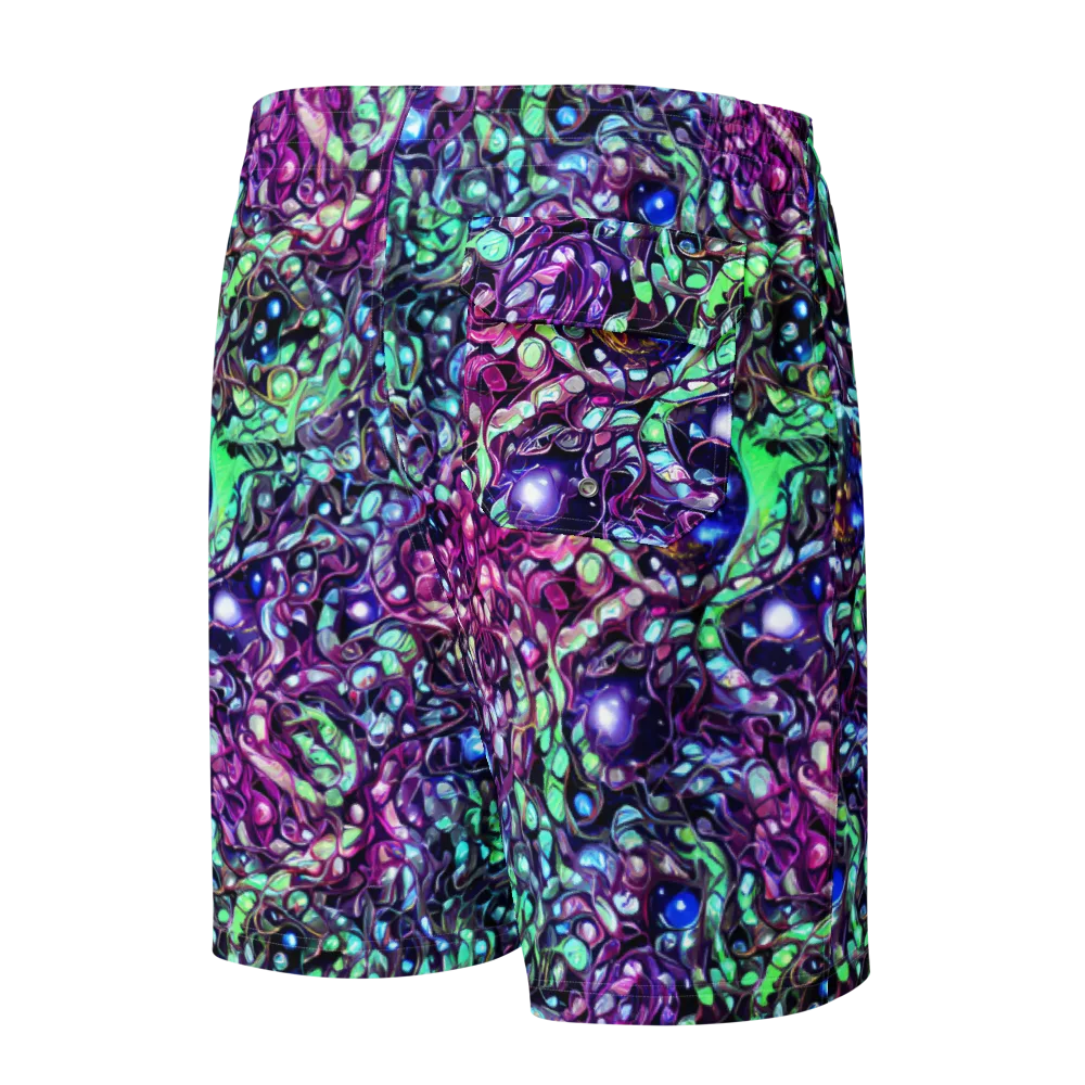 Vivid Abyss on Men's Board Shorts — Back