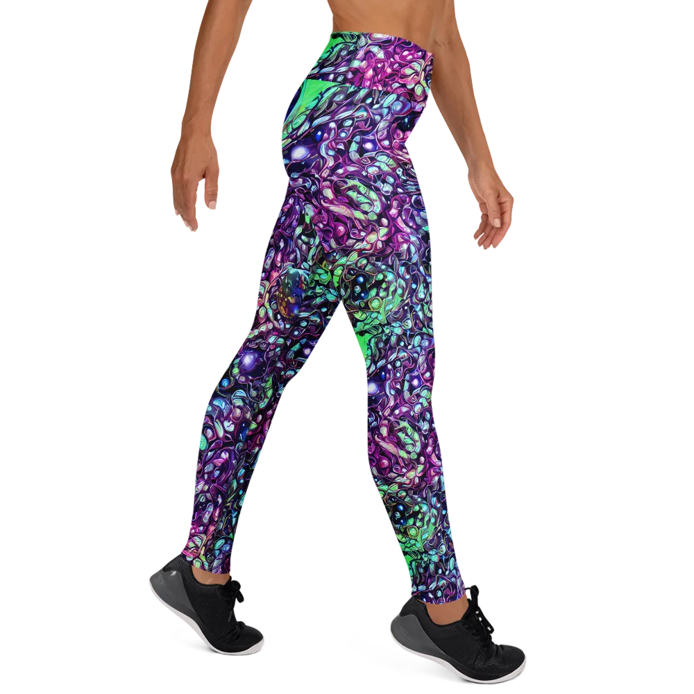 Vivid Abyss on Yoga Leggings — Right