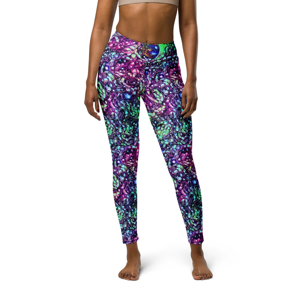 Vivid Abyss on Yoga Leggings — Front
