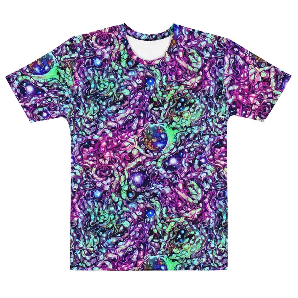 Vivid Abyss on Men's Cotton Crew Neck T-Shirt — Front