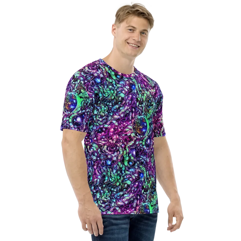 Vivid Abyss on Men's Crew Neck T-Shirt — Right