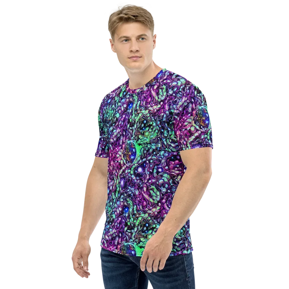 Vivid Abyss on Men's Crew Neck T-Shirt — Left
