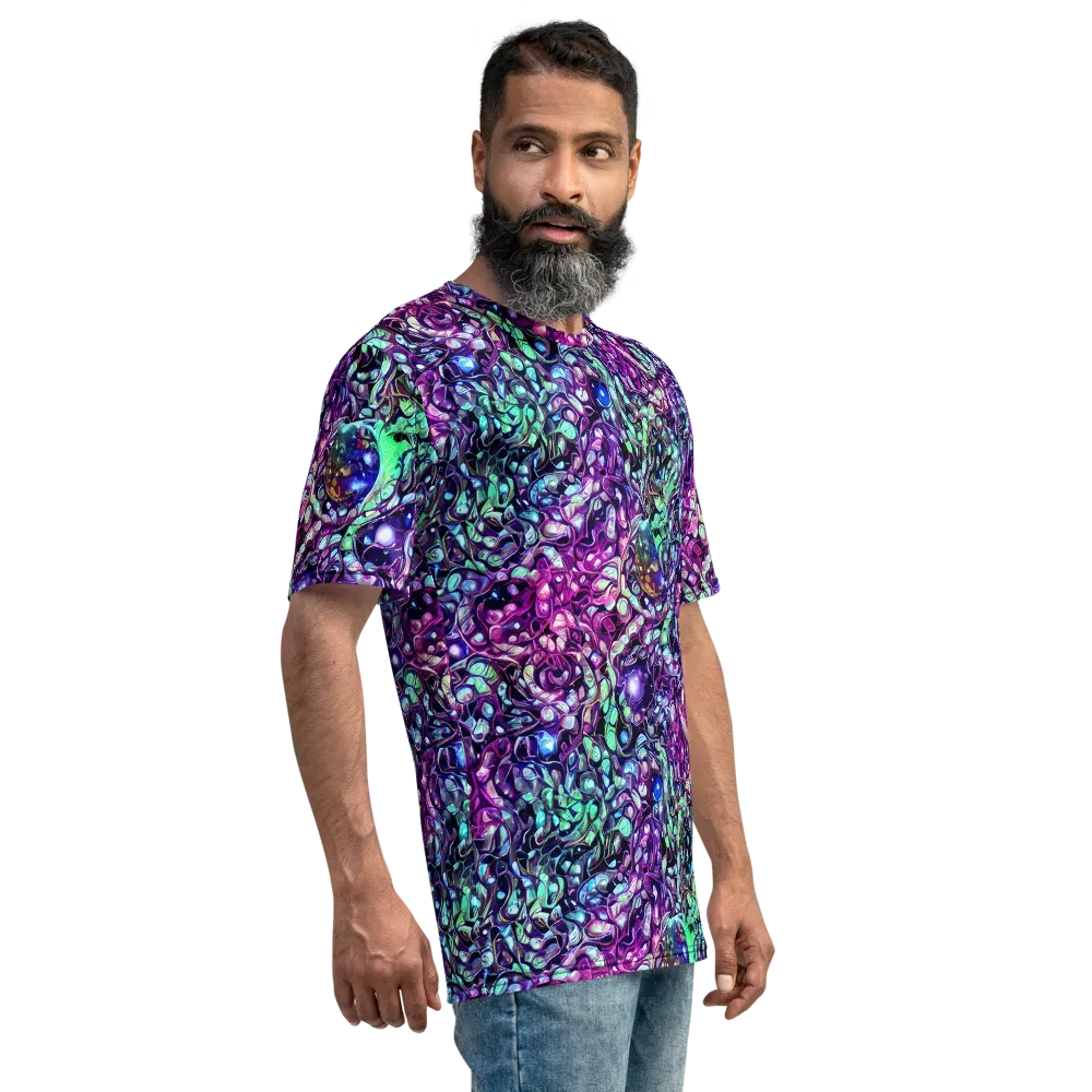 Vivid Abyss on Men's Crew Neck T-Shirt — Right
