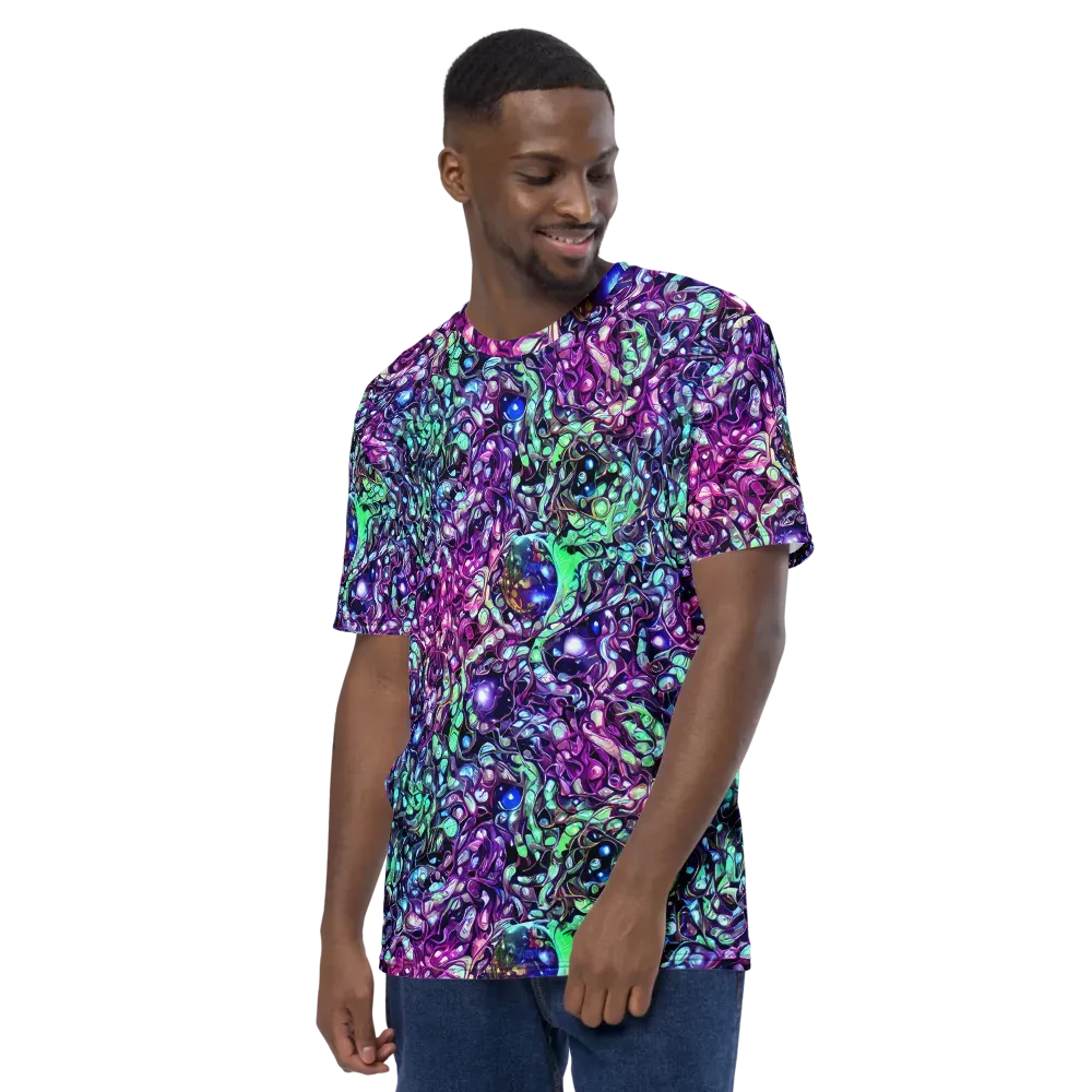 Vivid Abyss on Men's Crew Neck T-Shirt — Left