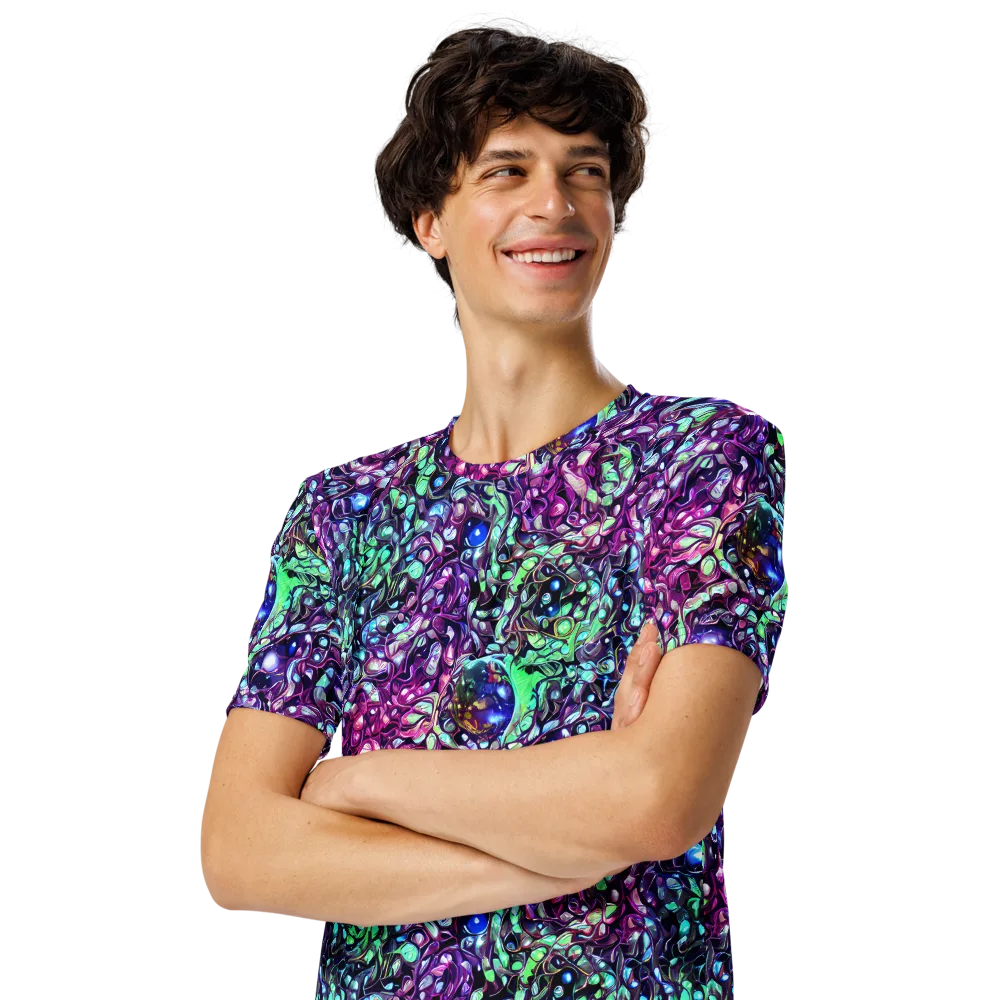 Vivid Abyss on Men's Crew Neck T-Shirt — Left Front