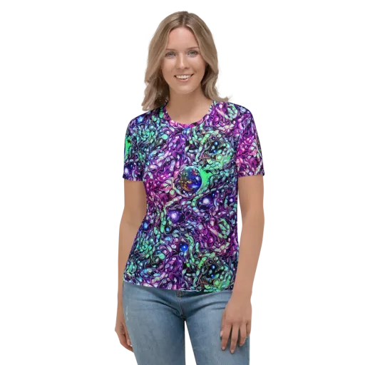 Vivid Abyss on a Women's Crew Neck T-Shirt