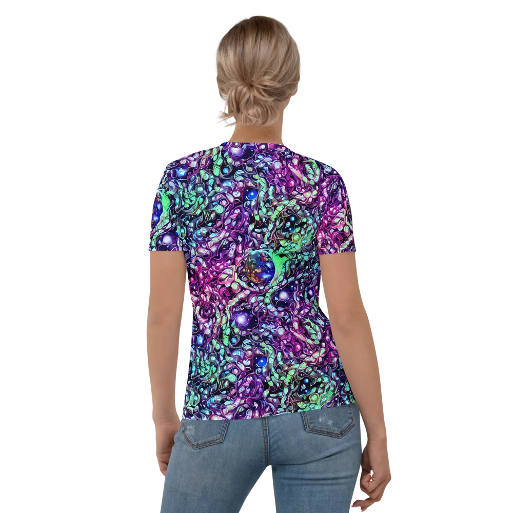 Vivid Abyss on Women's Crew Neck T-Shirt — Back
