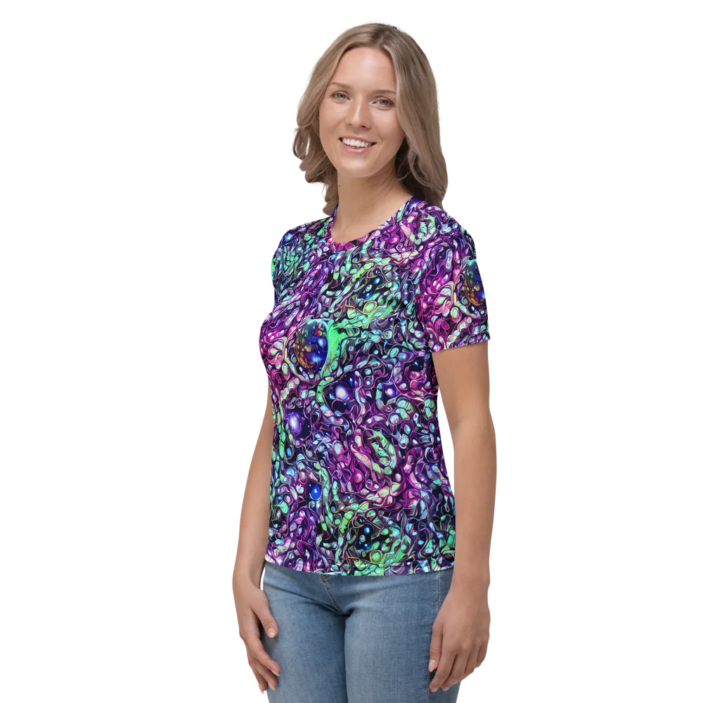 Vivid Abyss on Women's Crew Neck T-Shirt — Left