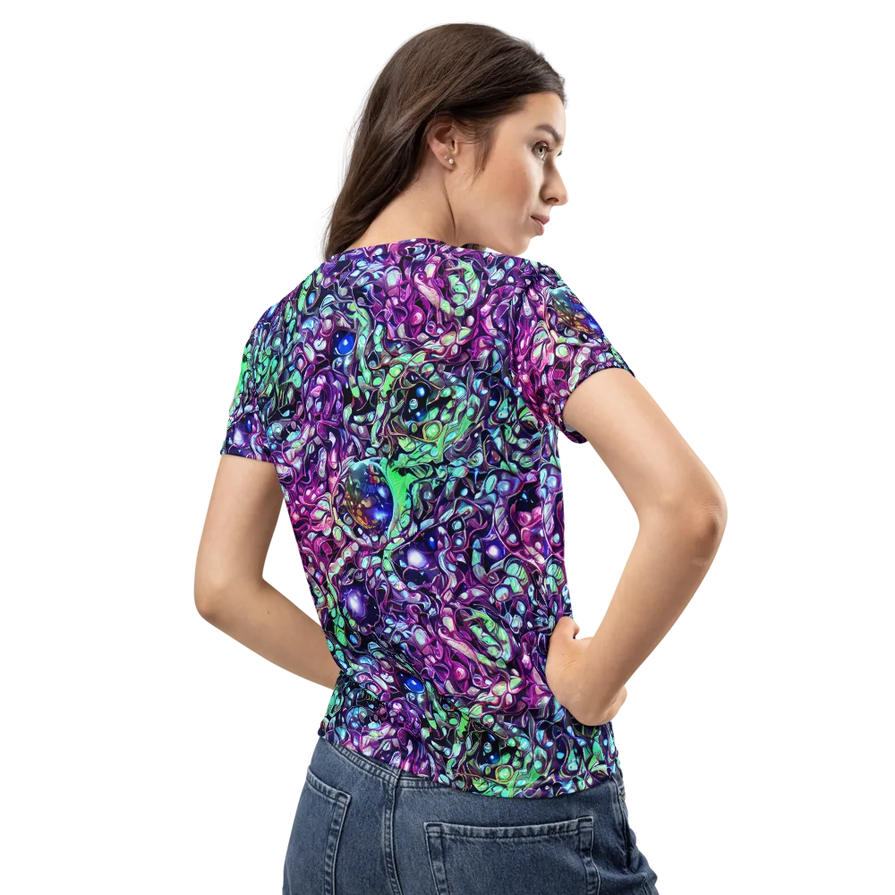 Vivid Abyss on Women's Crew Neck T-Shirt — Back