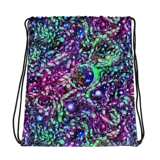 Vivid Abyss on a Drawstring Bag