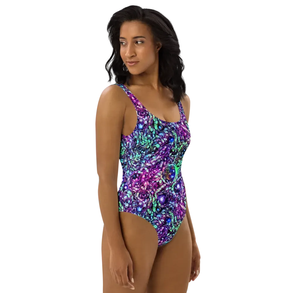 Vivid Abyss on One-Piece Swimsuit — Right