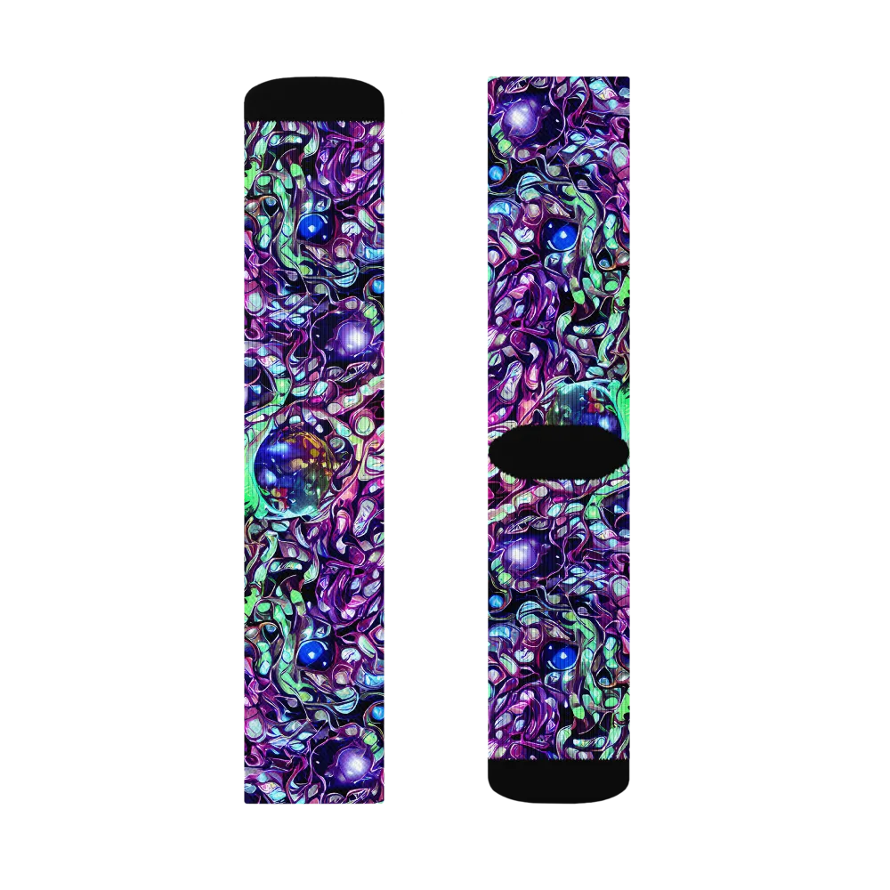 Vivid Abyss on Socks — Right Sock