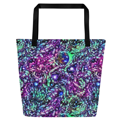 Vivid Abyss on a Large Tote Bag W/ Pocket