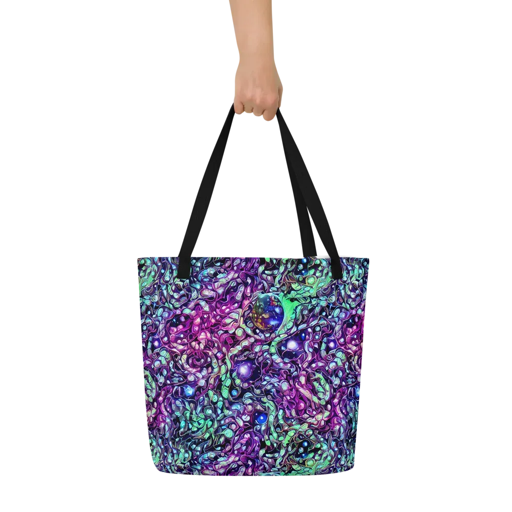 Vivid Abyss on Large Tote Bag W/ Pocket — Front
