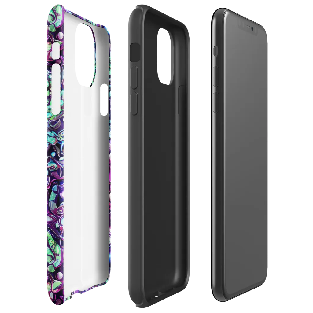 Vivid Abyss on Tough Case for iPhone® — Right