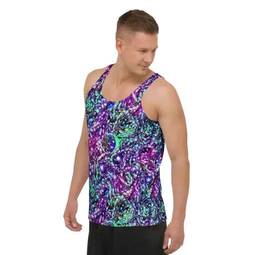 Vivid Abyss on a Men's Tank Top