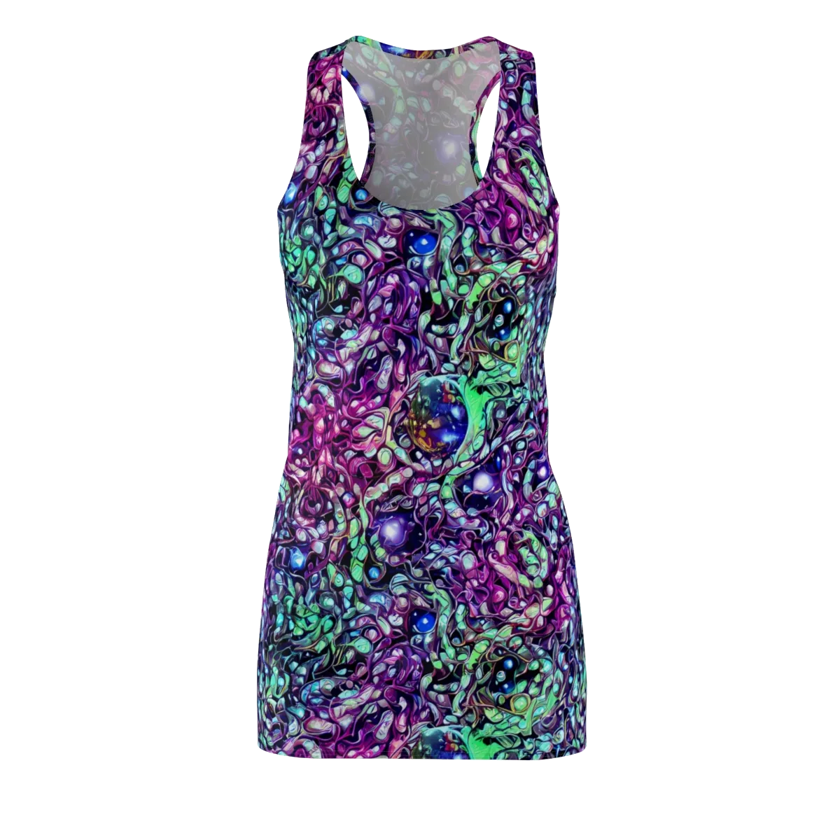 Vivid Abyss on Racerback Dress — Front