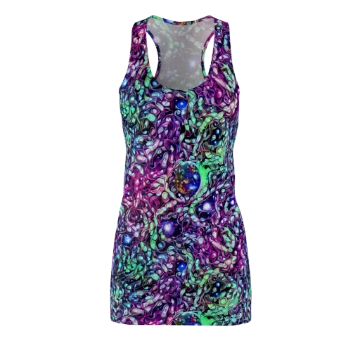 Vivid Abyss on a Racerback Dress