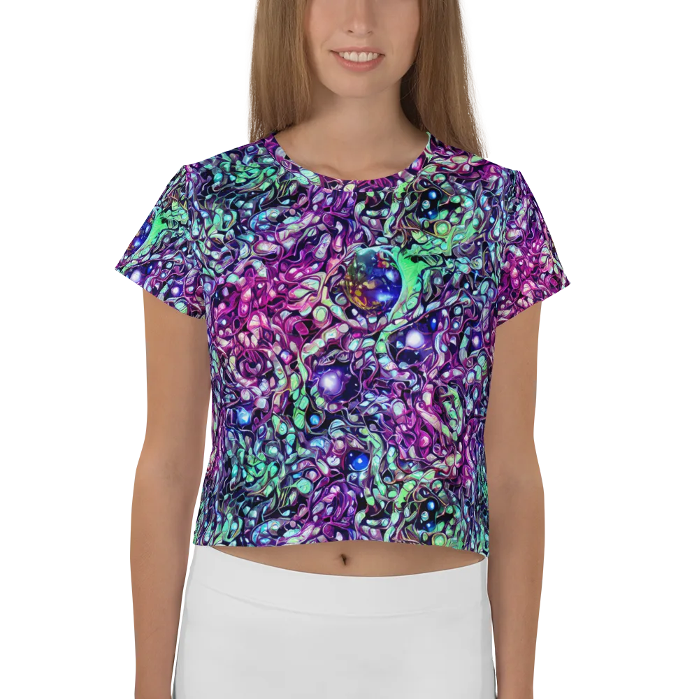 Vivid Abyss on Crop Tee — Front