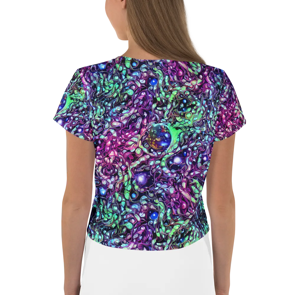 Vivid Abyss on Crop Tee — Back