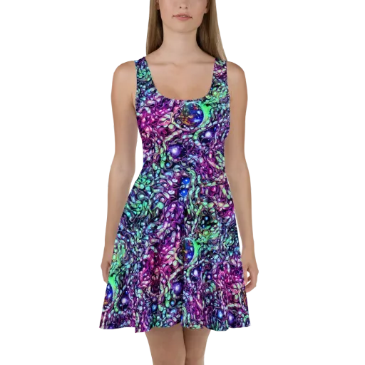 Vivid Abyss on a Skater Dress