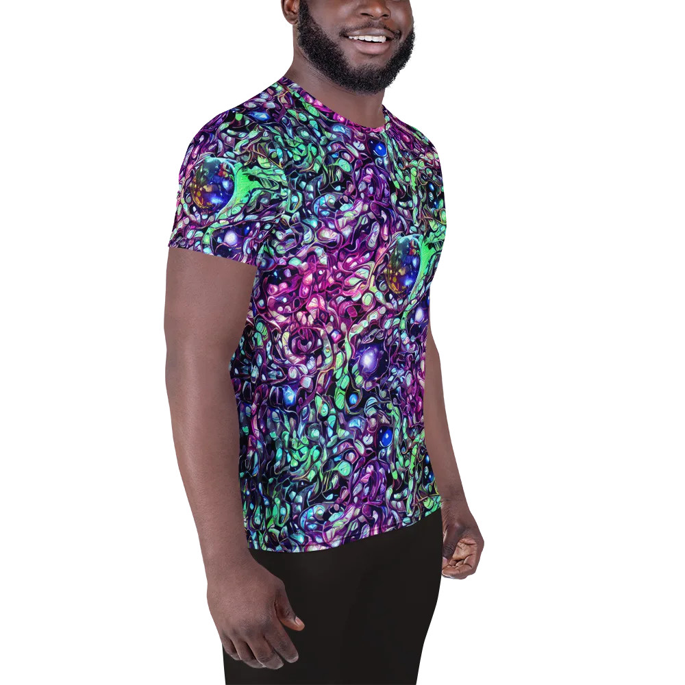 Vivid Abyss on Men's Athletic T-Shirt — Right
