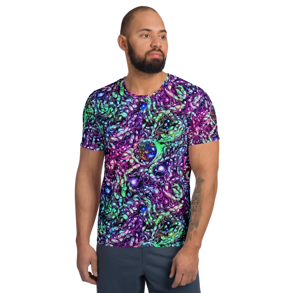 Vivid Abyss on Men's Athletic T-Shirt — Front
