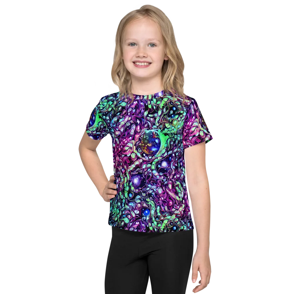 Vivid Abyss on Kids Crew Neck T-Shirt — Front