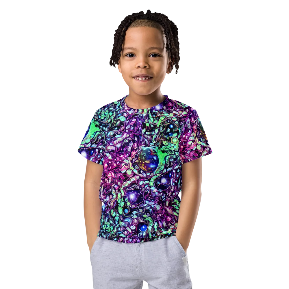 Vivid Abyss on Kids Crew Neck T-Shirt — Front