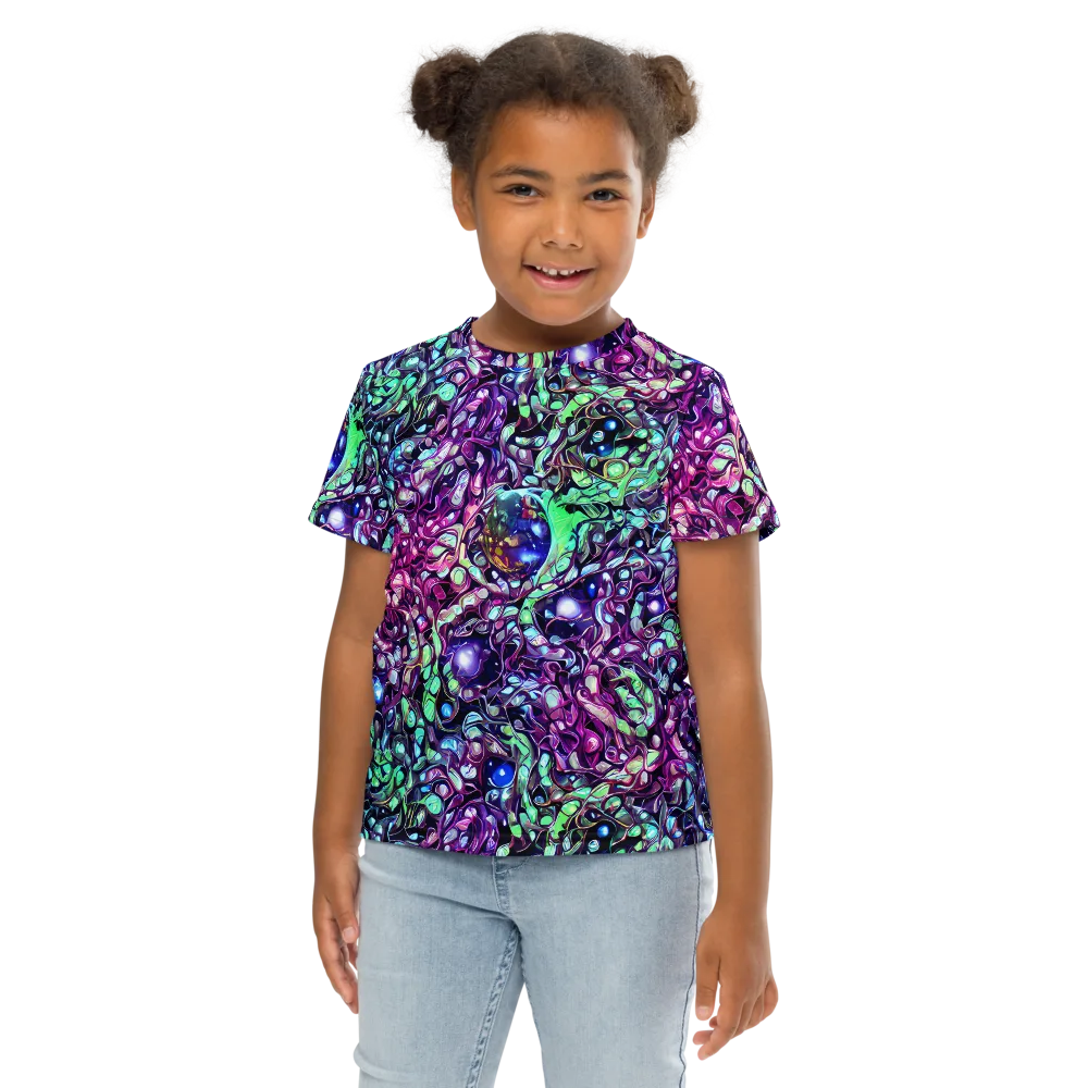 Vivid Abyss on Kids Crew Neck T-Shirt — Front