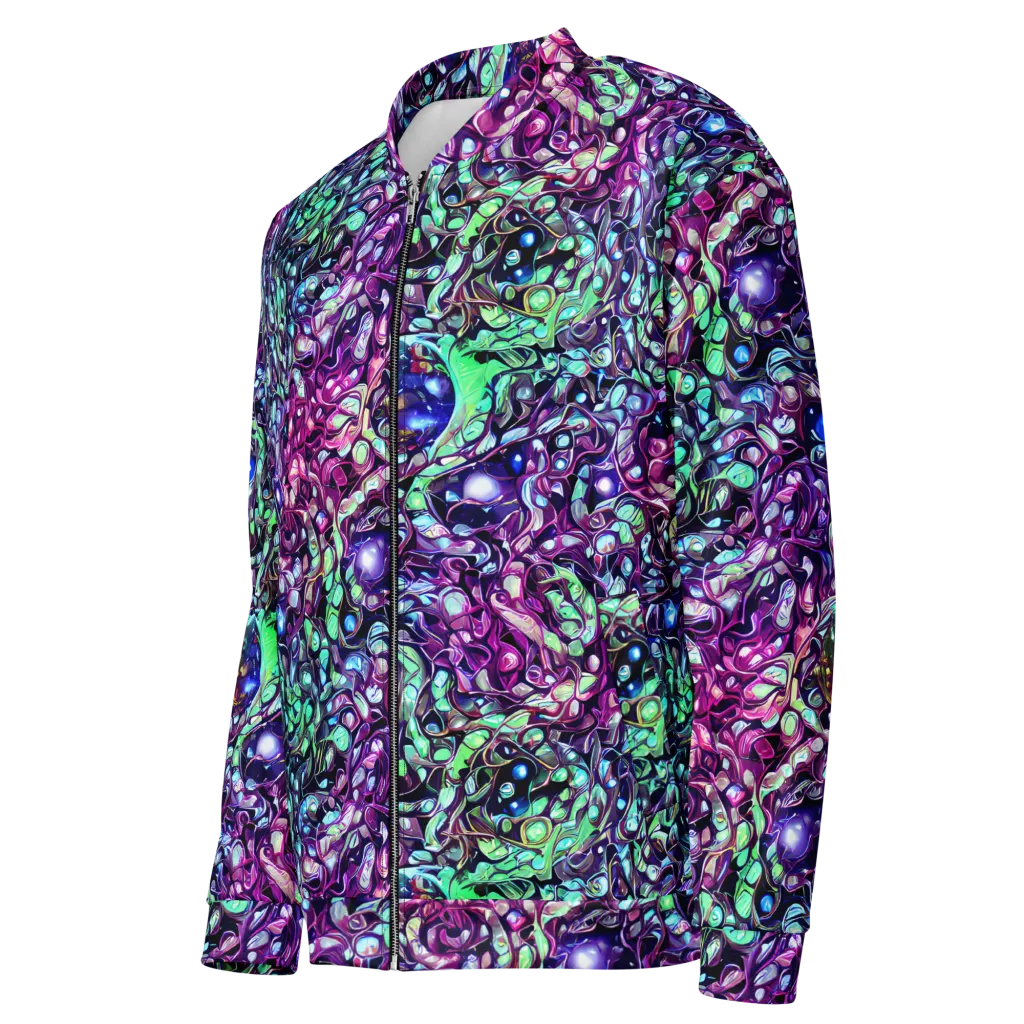 Vivid Abyss on Bomber Jacket — Left Front