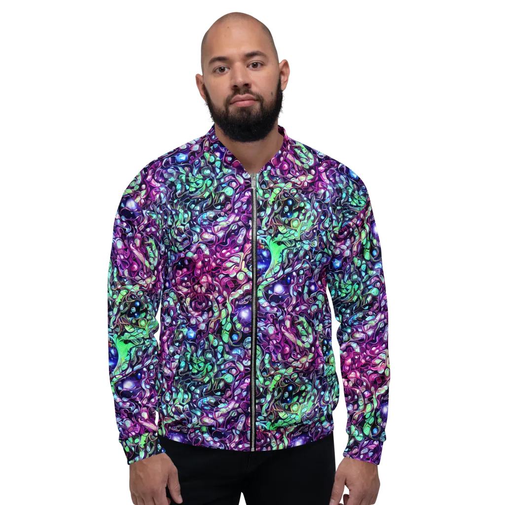 Vivid Abyss on Bomber Jacket — Front