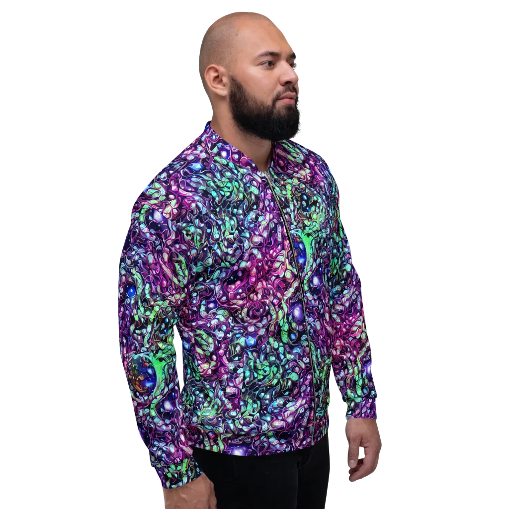 Vivid Abyss on Bomber Jacket — Right