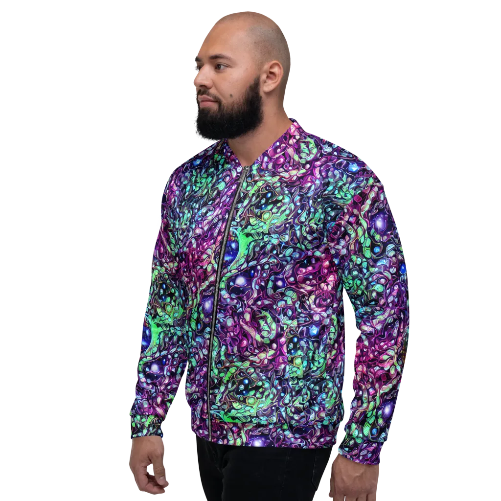 Vivid Abyss on Bomber Jacket — Left