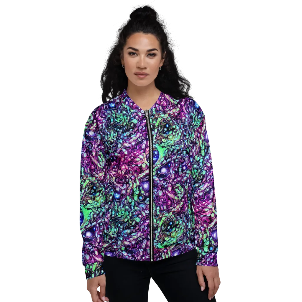 Vivid Abyss on Bomber Jacket — Front