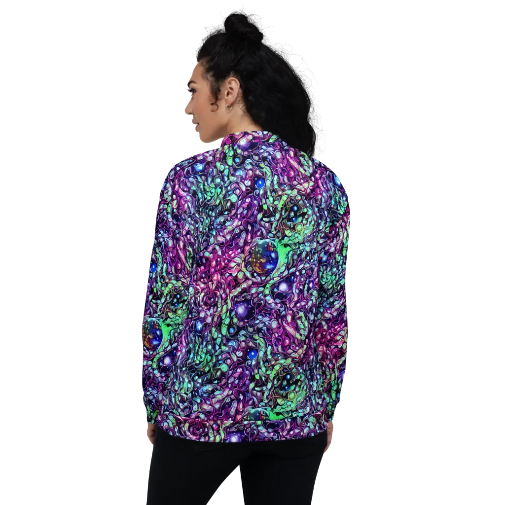 Vivid Abyss on Bomber Jacket — Back