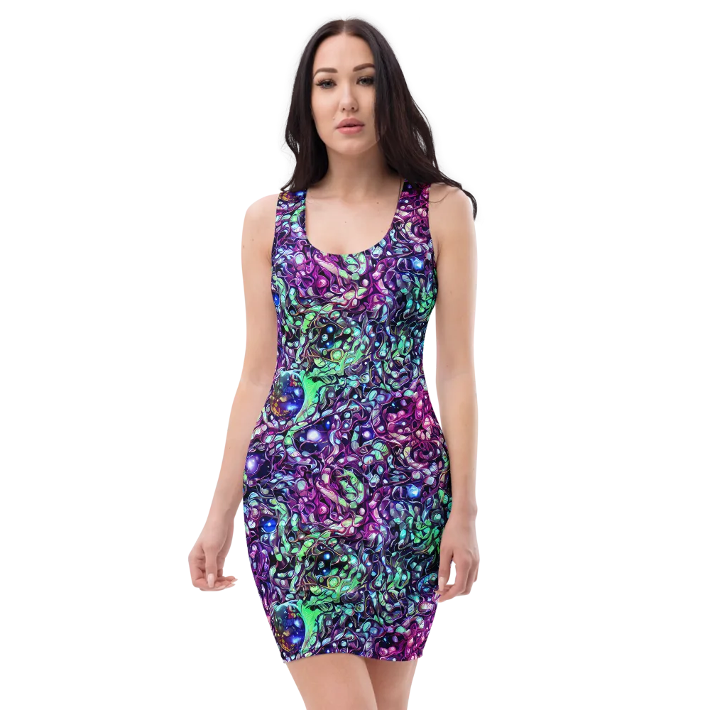 Vivid Abyss on Bodycon Dress — Front