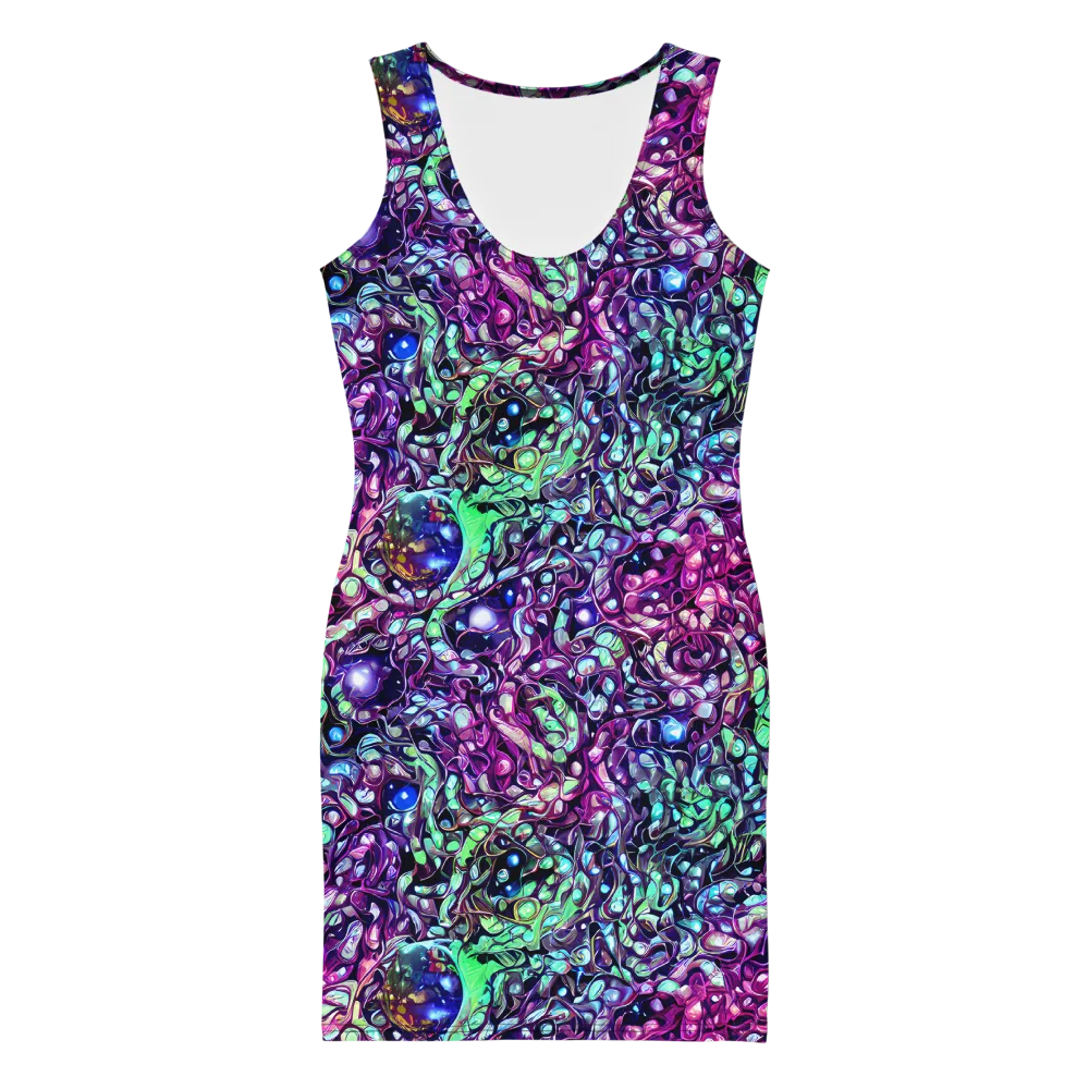 Vivid Abyss on Bodycon Dress — Front