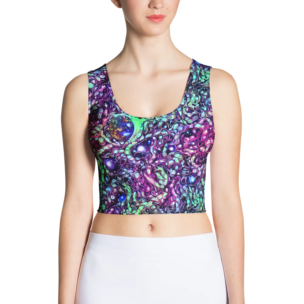 Vivid Abyss on Crop Top — Front