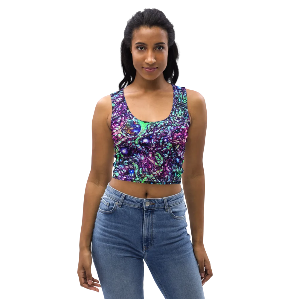 Vivid Abyss on Crop Top — Front