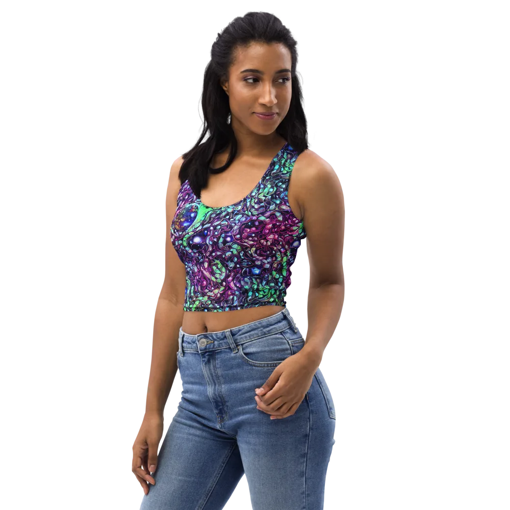 Vivid Abyss on Crop Top — Left Front