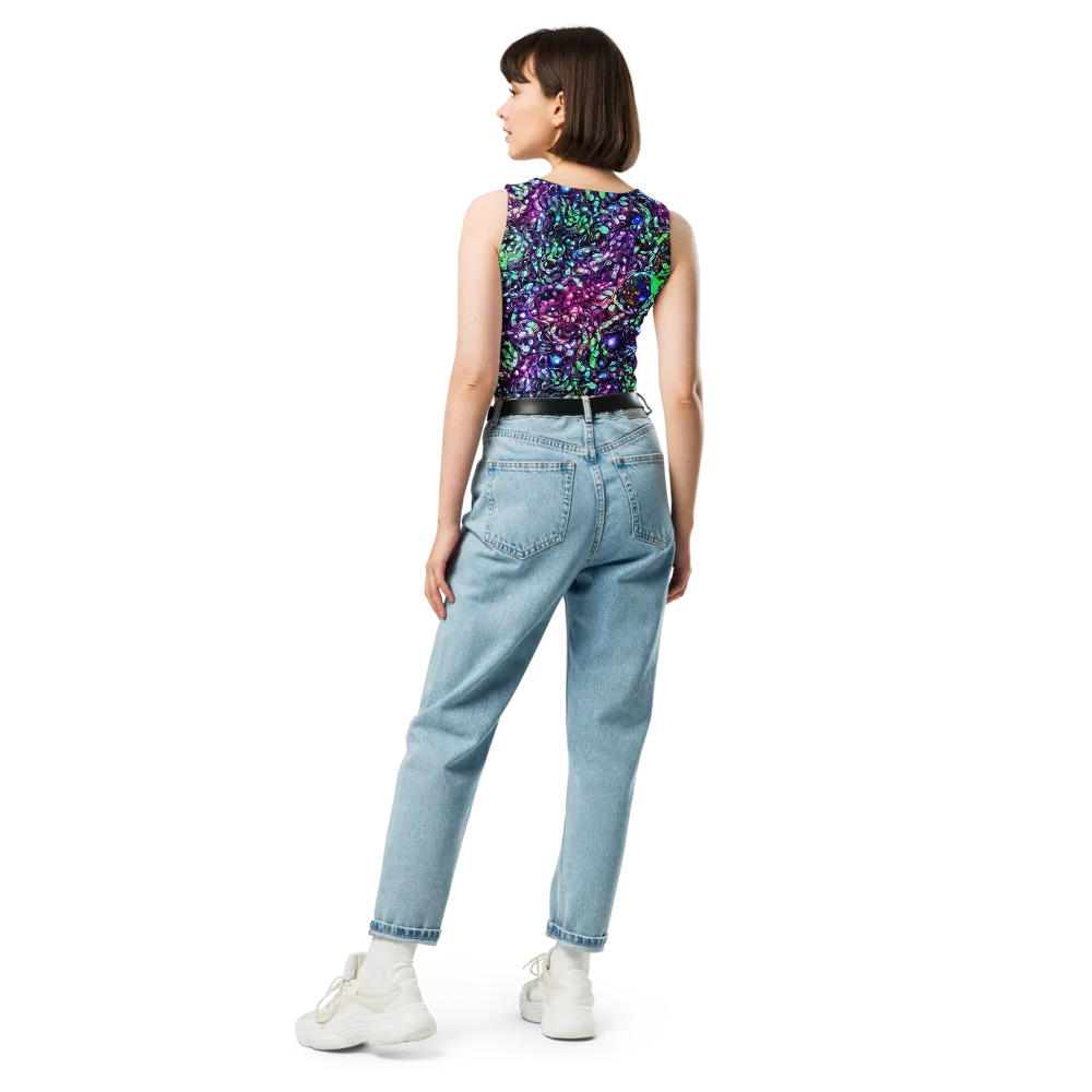 Vivid Abyss on Crop Top — Back