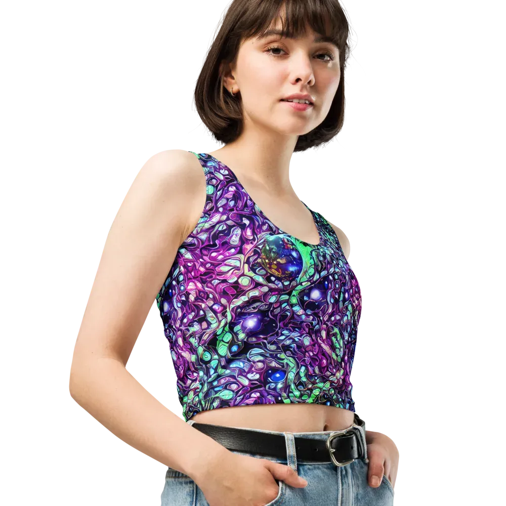 Vivid Abyss on Crop Top — Right Front