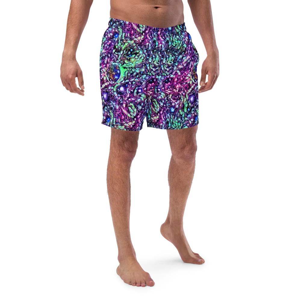 Vivid Abyss on Swim Trunks — Front