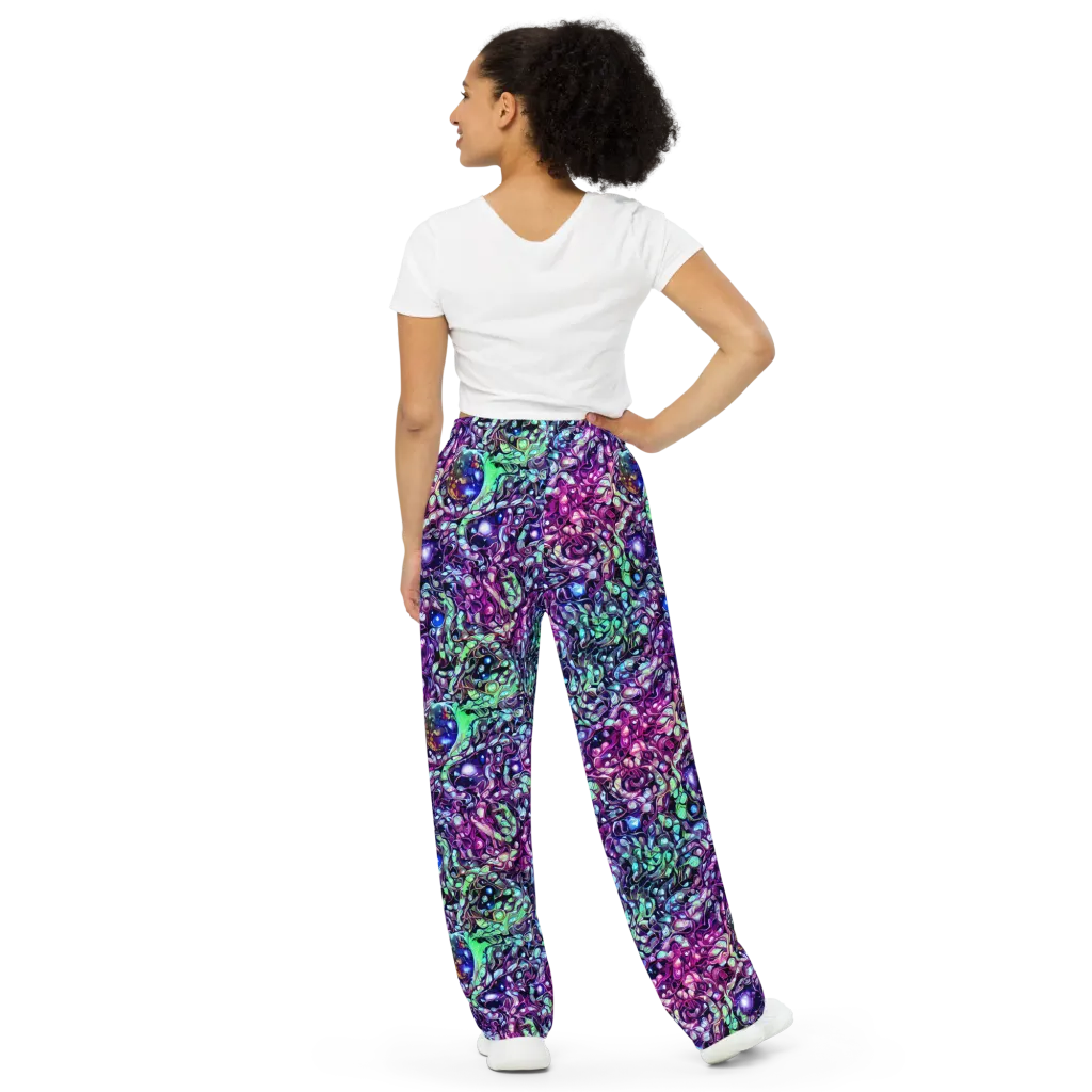Vivid Abyss on Wide-Leg Pants — Back