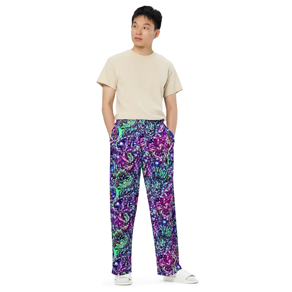 Vivid Abyss on Wide-Leg Pants — Front