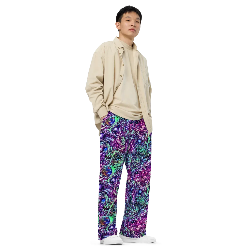 Vivid Abyss on Wide-Leg Pants — Right Front