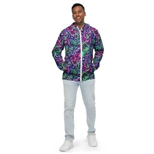 Vivid Abyss on a Men's Windbreaker