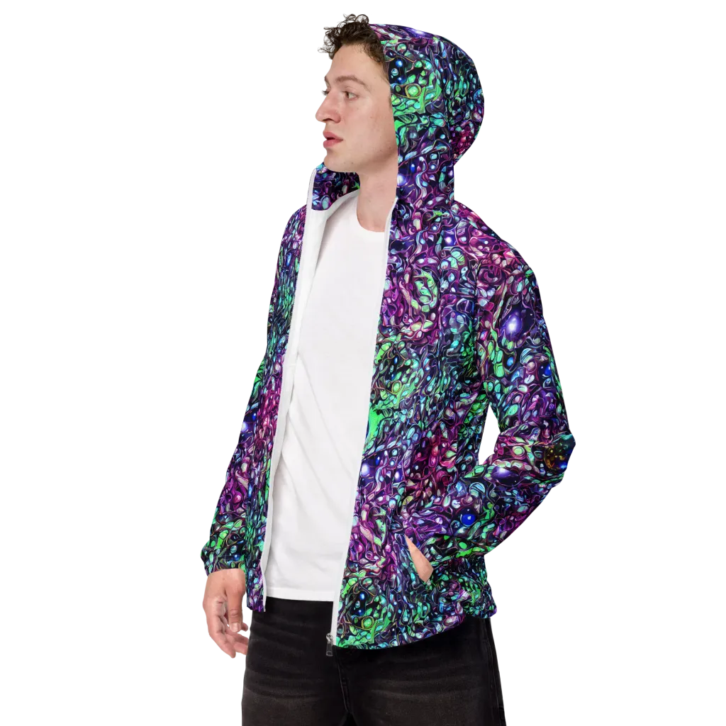 Vivid Abyss on Men's Windbreaker — Left Front