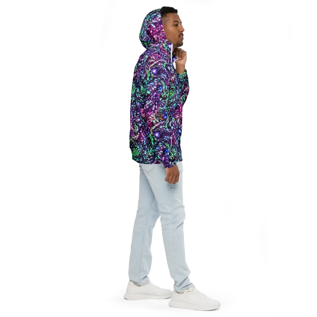 Vivid Abyss on Men's Windbreaker — Right